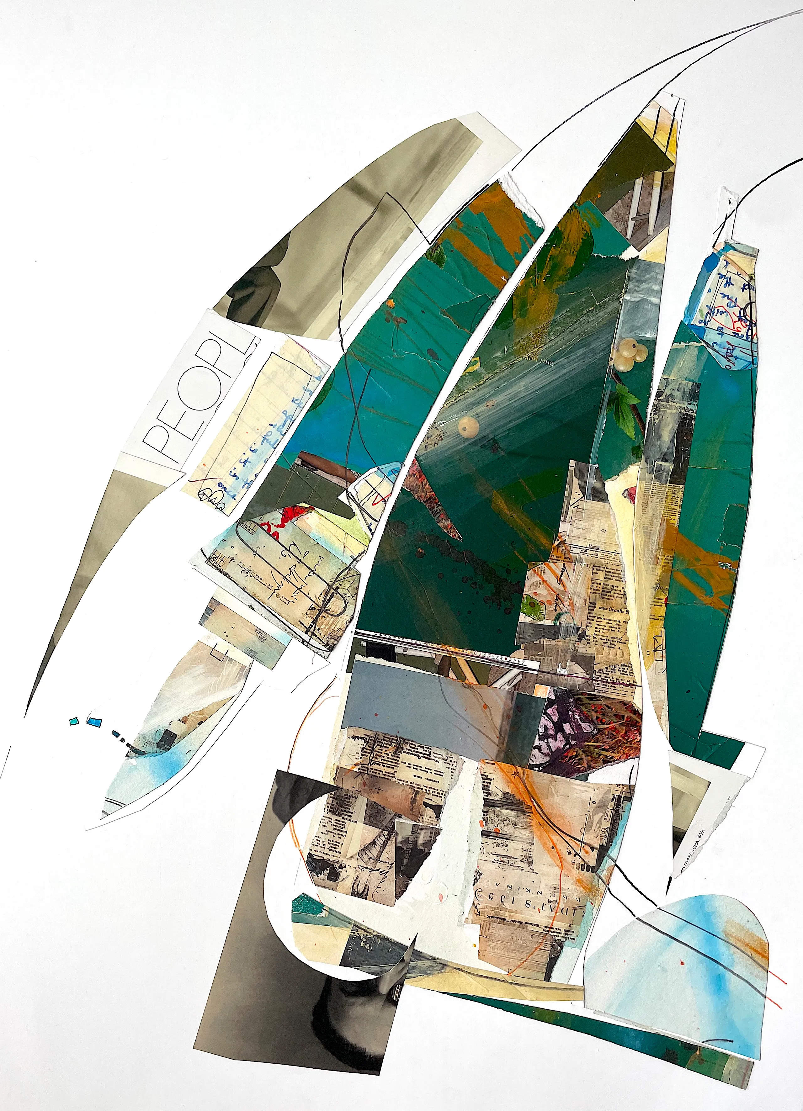 People share the summer breeze