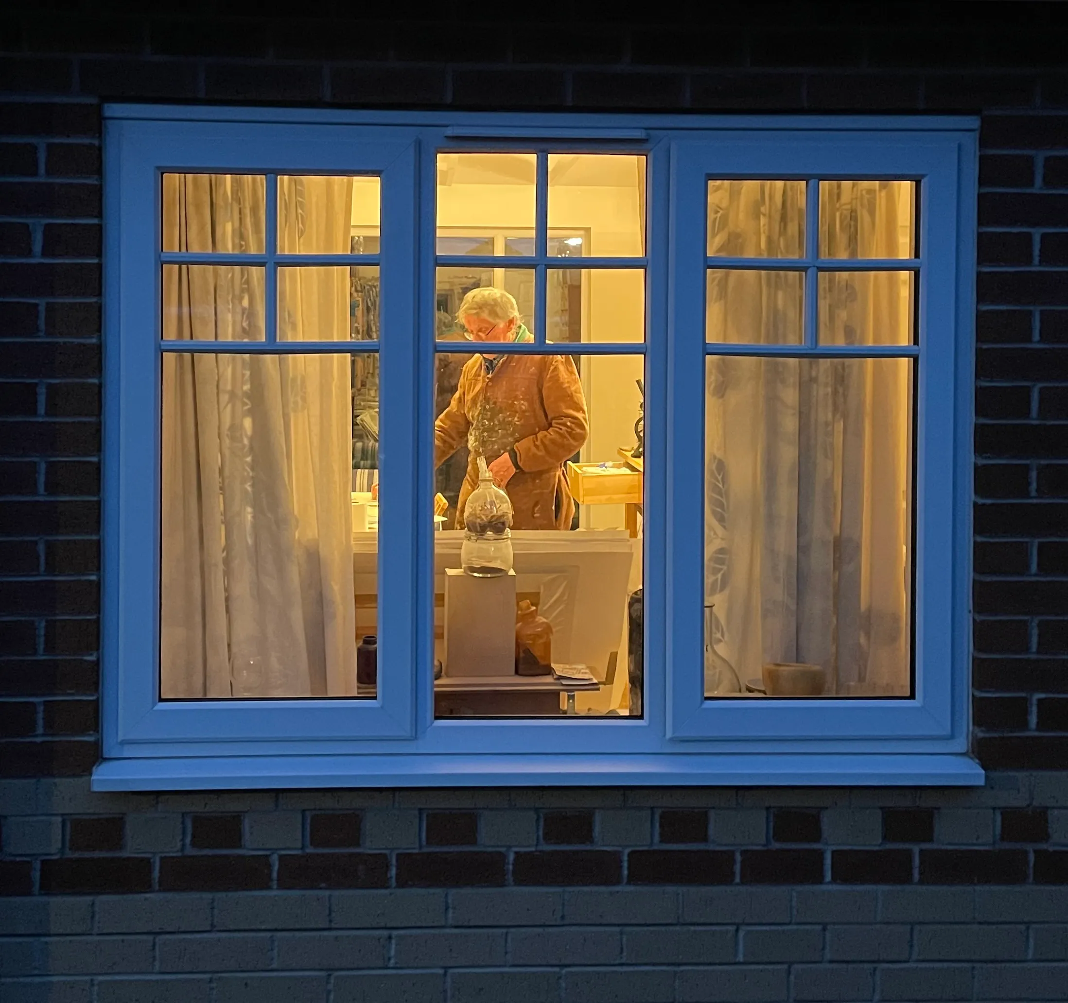 Walt Shaw in his studio